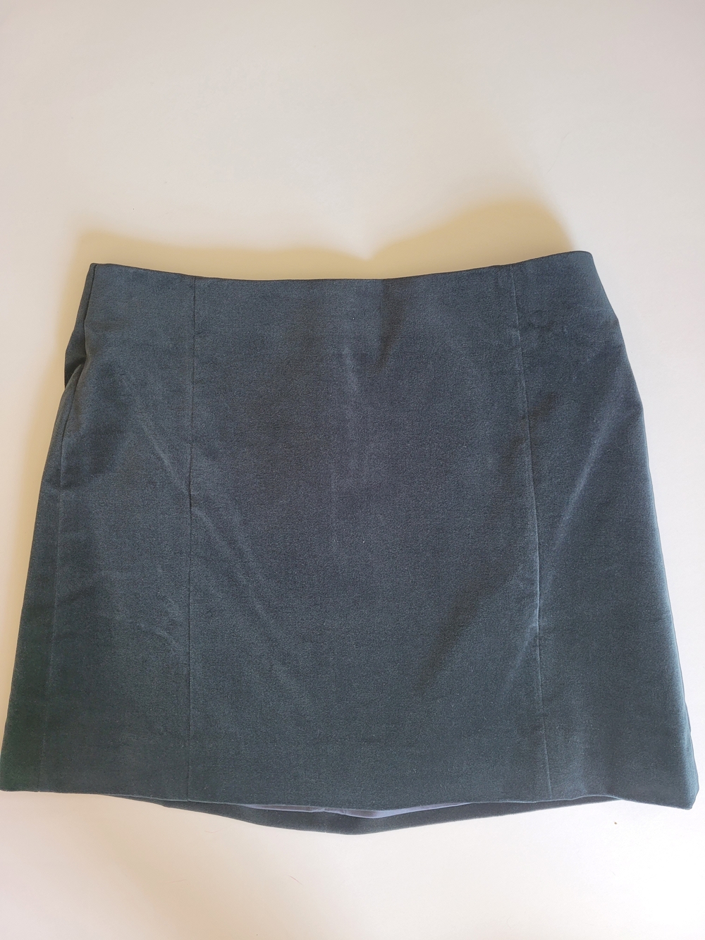 J. Crew Black Velvet Mini Skirt